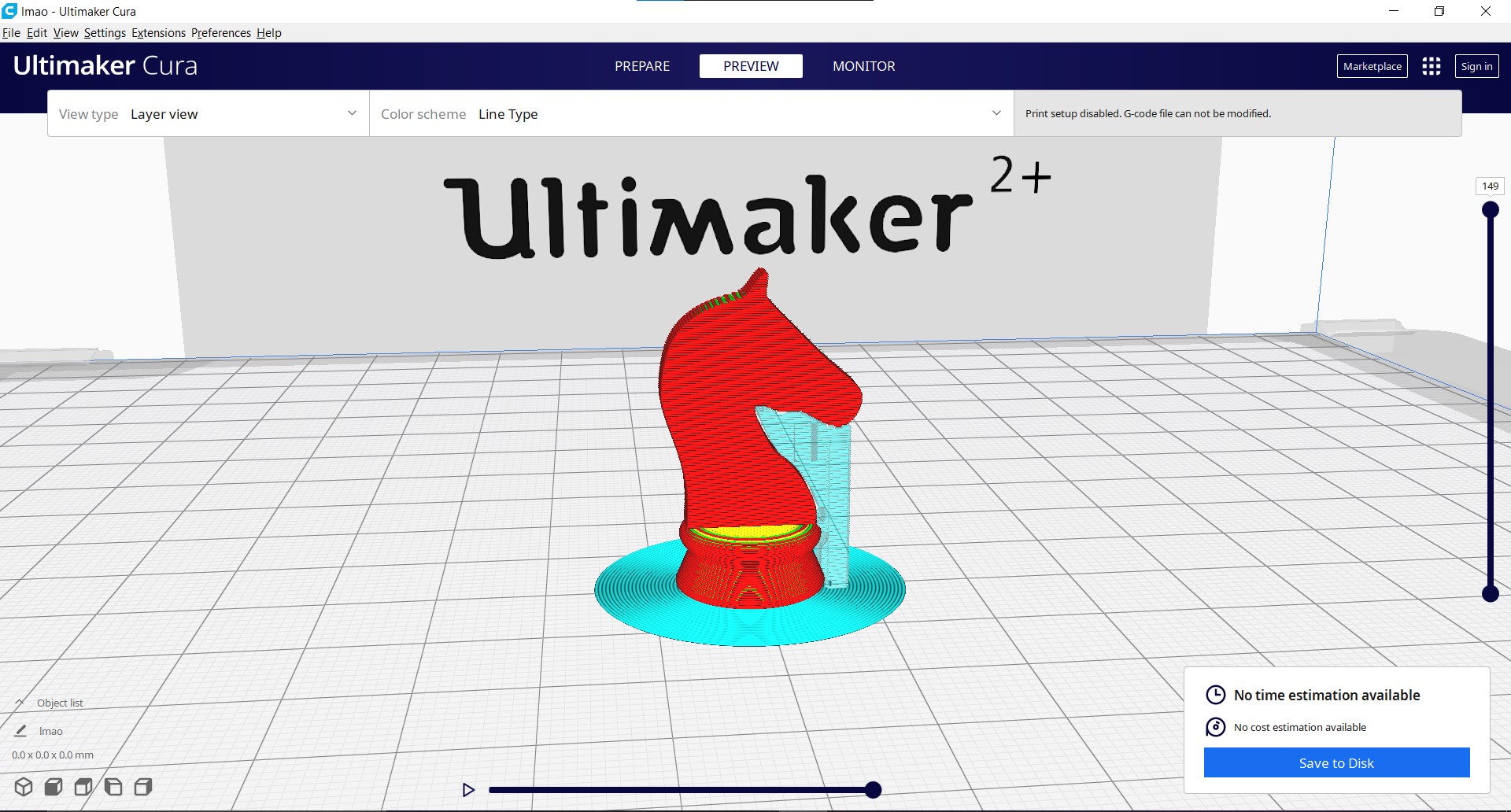 Ultimaker cura knight